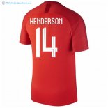 Maillot Angleterre Exterieur Henderson 2018 Rouge Pas Cher