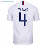 Maillot France Exterieur Varane 2018 Blanc Pas Cher