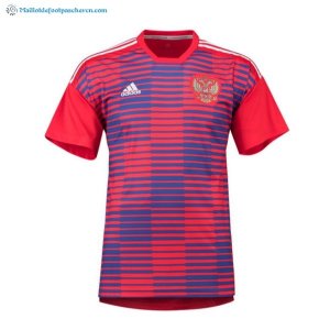 Maillot Russie Entrainement 2018 Rouge Bleu Pas Cher