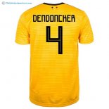 Maillot Belgica Exterieur Dendoncker 2018 Jaune Pas Cher