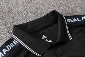 Polo Ensemble Complet Real Madrid 2019 2020 Noir Pas Cher