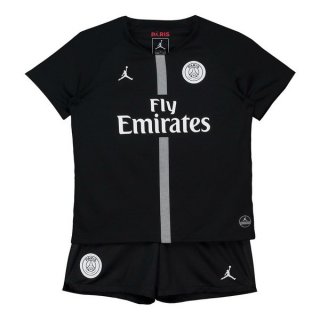 JORDAN Maillot Paris Saint Germain Third 1ª Enfant 2018 2019 Noir Pas Cher