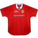 Maillot Manchester United Domicile Retro 1999 2000 Rouge Pas Cher