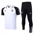 Polo Real Madrid Ensemble Complet 2023 2024 Blanc Noir