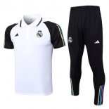 Polo Real Madrid Ensemble Complet 2023 2024 Blanc Noir