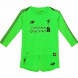 Maillot Liverpool Exterieur Gardien ML Enfant 2018 2019 Vert Pas Cher