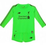 Maillot Liverpool Exterieur Gardien ML Enfant 2018 2019 Vert Pas Cher