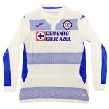 Maillot Cruz Bleu Exterieur ML 2020 2021 Blanc Pas Cher