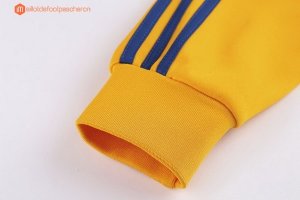 Survetement Juventus 2017 2018 Jaune Bleu Pas Cher