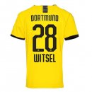 Thailande Maillot Borussia Dortmund NO.28 Witsel Domicile 2019 2020 Jaune