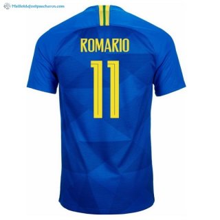 Maillot Brésil Exterieur Romario 2018 Bleu Pas Cher