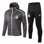 Survetement Bayern Munich 2018 2019 Gris Blanc Pas Cher