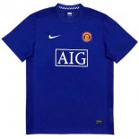 Maillot Manchester United Exterieur Retro 2007 2008 Bleu Pas Cher