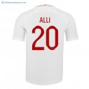 Maillot Angleterre Domicile Alli 2018 Blanc Pas Cher