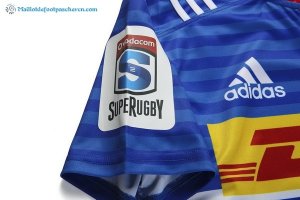 Maillot Rugby Stormers Domicile 2017 2018 Bleu Pas Cher