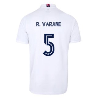 Maillot Real Madrid Domicile NO.5 Varane 2020 2021 Blanc Pas Cher Maillot Real Madrid Domicile NO.5 Varane 2020 2021 Blanc Pas Cher
