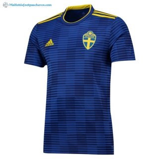 Maillot Suède Exterieur 2018 Bleu Pas Cher Maillot Suède Exterieur 2018 Bleu Pas Cher
