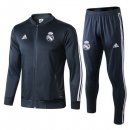 Survetement Real Madrid 2018 2019 Gris Marine Pas Cher