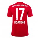 Maillot Bayern Munich NO.17 Boateng Domicile 2019 2020 Rouge Pas Cher