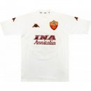 Thailande Maillot As Roma Exterieur Retro 2000 2001 Blanc Pas Cher