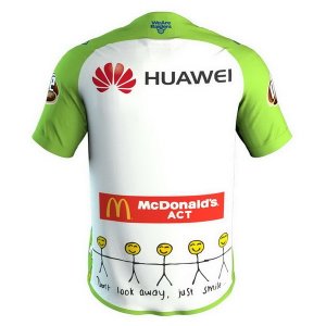 Maillot Canberra Raiders 2018 Blanc Vert Pas Cher