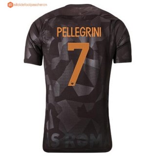 Maillot AS Roma Third Pellegrini 2017 2018 Pas Cher