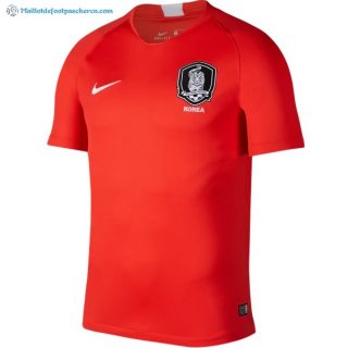 Maillot Corée Domicile 2018 Rouge Pas Cher