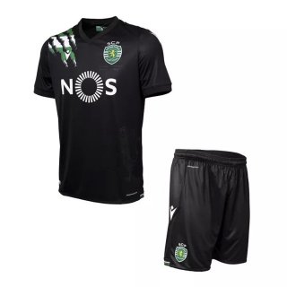 Maillot Lisboa Exterieur Enfant 2020 2021 Noir Pas Cher