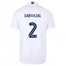 Maillot Real Madrid Domicile NO.2 Carvajal 2020 2021 Blanc Pas Cher