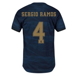 Maillot Real Madrid NO.4 Sergio Ramos Exterieur 2019 2020 Bleu Pas Cher Maillot Real Madrid NO.4 Sergio Ramos Exterieur 2019 2020 Bleu Pas Cher