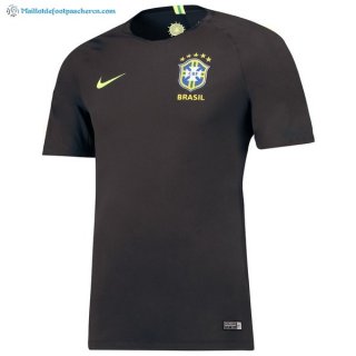 Maillot Brésil Gardien 2018 Noir Pas Cher