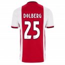 Maillot Ajax Domicile Dolberg 2019 2020 Rouge Pas Cher