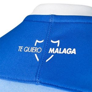 Maillot Málaga Domicile Femme 2018 2019 Bleu Blanc Pas Cher