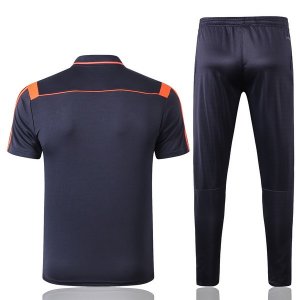 Polo Ensemble Complet Bayern Munich 2019 2020 Bleu Orange Pas Cher