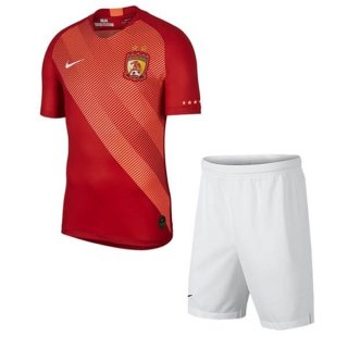 Maillot Evergrande Domicile Enfant 2019 2020 Rouge Blanc Pas Cher