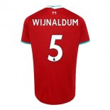 Maillot Liverpool NO.5 Wijnaldum Domicile 2020 2021 Rouge Pas Cher