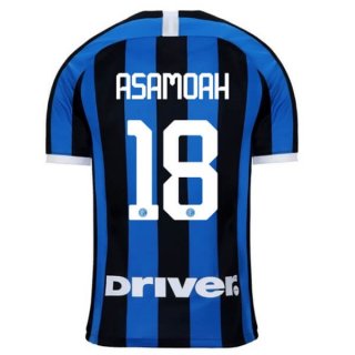 Maillot Inter Milan NO.18 Asamoah Domicile 2019 2020 Bleu Maillot Inter Milan NO.18 Asamoah Domicile 2019 2020 Bleu