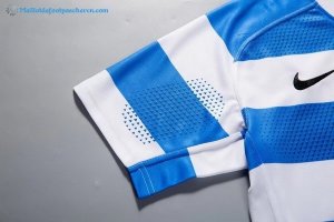 Maillot Rugby Argentine Domicile 2018 Bleu Blanc Pas Cher