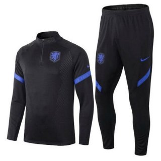 Survetement Pays Bas 2020 Noir Bleu Pas Cher Survetement Pays Bas 2020 Noir Bleu Pas Cher