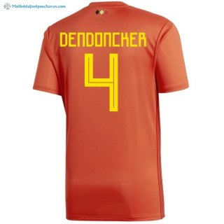 Maillot Belgica Domicile Dendoncker 2018 Rouge Pas Cher Maillot Belgica Domicile Dendoncker 2018 Rouge Pas Cher