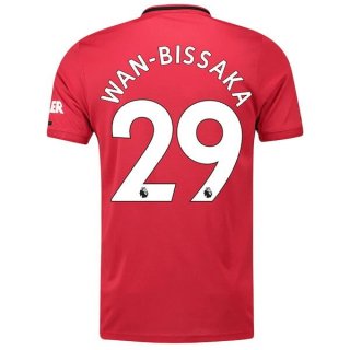 Maillot Manchester United NO.29 Wan Bissaka Domicile 2019 2020 Rouge Maillot Manchester United NO.29 Wan Bissaka Domicile 2019 2020 Rouge
