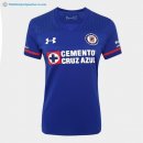 Maillot Cruz Bleu Domicile Femme 2017 2018 Bleu Pas Cher