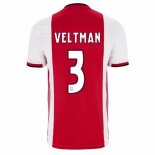 Maillot Ajax Domicile Veltman 2019 2020 Rouge Pas Cher
