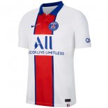 Thailande Maillot Paris Saint Germain Exterieur 2020 2021 Blanc Pas Cher