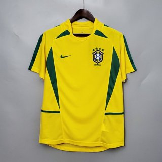 Thailande Maillot Brasil Domicile Retro 2002 Thailande Maillot Brasil Domicile Retro 2002