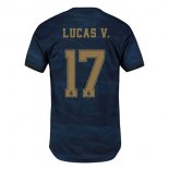 Maillot Real Madrid NO.17 Lucas V. Exterieur 2019 2020 Bleu Pas Cher Maillot Real Madrid NO.17 Lucas V. Exterieur 2019 2020 Bleu Pas Cher