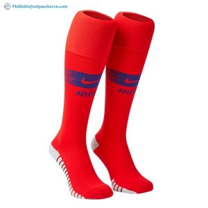 Chaussette Atletico Madrid Domicile 2018 2019 Rouge Pas Cher