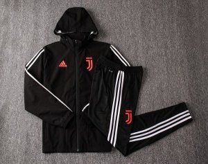 Coupe Vent Juventus Ensemble Complet 2019 2020 Noir Blanc Pas Cher