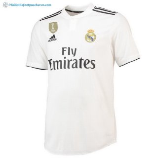 Thailande Maillot Real Madrid Domicile 2018 2019 Blanc Pas Cher