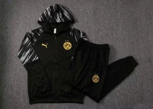 Sweat Shirt Capuche Borussia Dortmund 2021 2022 Noir Pas Cher